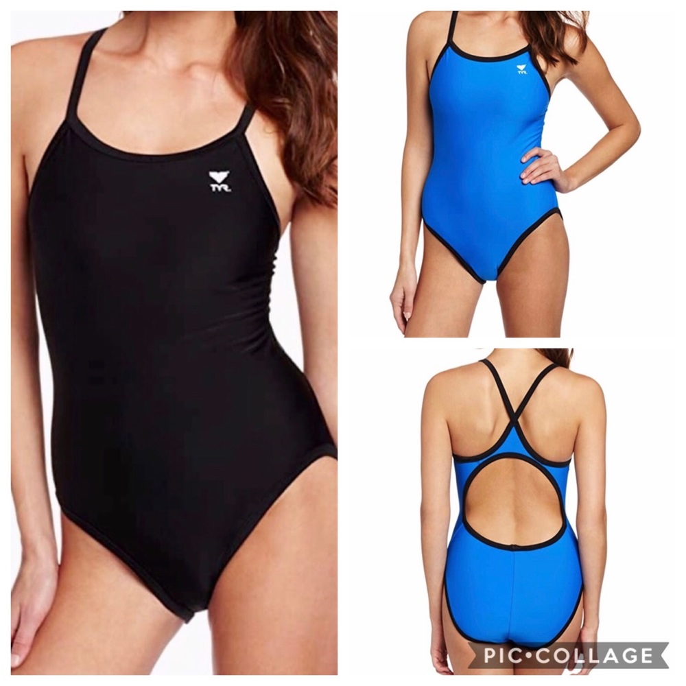 NWT RARE TYR 2 in 1 Reversible 1 Piece Royal & Blk